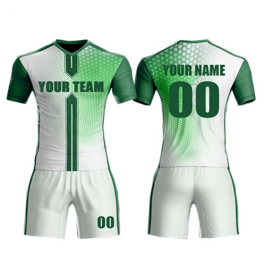 Custom-designed football club jerseys – French-style sublimation print, personalized for adults
