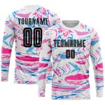 Soccer Sublimation Figure Custom Uniform Jersey Black-Pink